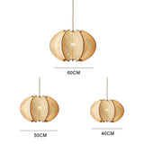Mid-Century Scandinavische Houten Hanglampen