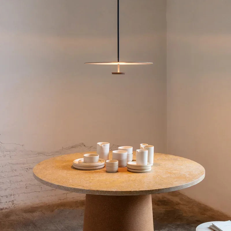 Moderne ElegantArc LED Ring Hanglamp - Minimalistisch Design voor Woonkamer & Eetkamer