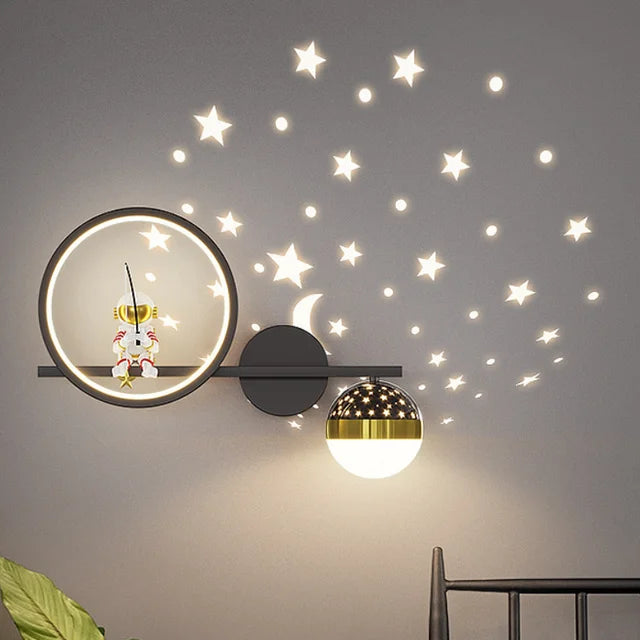 Kinderkamer Wandlamp – Stijlvolle Stervormige LED Wandlamp voor Kinderen | Zacht Licht voor Slaapkamer