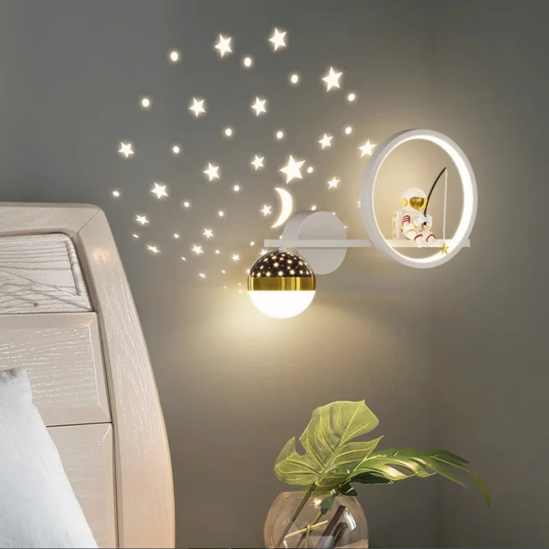 Kinderkamer Wandlamp – Stijlvolle Stervormige LED Wandlamp voor Kinderen | Zacht Licht voor Slaapkamer