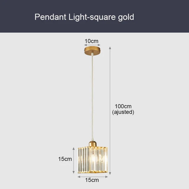 GlinsterLicht - Luxe K9 Kristallen Hanglamp met LED Verlichting voor Woonkamer of Eetkamer