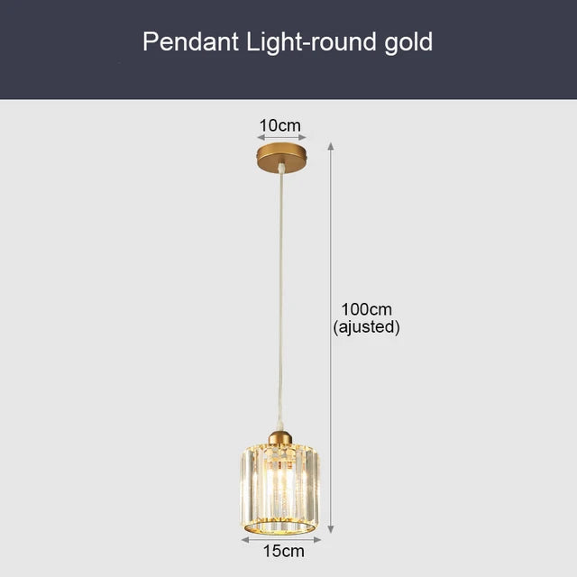 GlinsterLicht - Luxe K9 Kristallen Hanglamp met LED Verlichting voor Woonkamer of Eetkamer