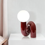 GlassSphere - Moderne glazen bollamp | LED Tafellamp voor een Eigentijdse Sfeer