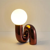 GlassSphere - Moderne glazen bollamp | LED Tafellamp voor een Eigentijdse Sfeer