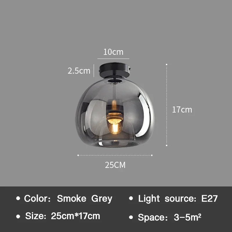 PureLicht - Minimalistische Glazen Plafondlamp voor Slaapkamer en Woonkamer