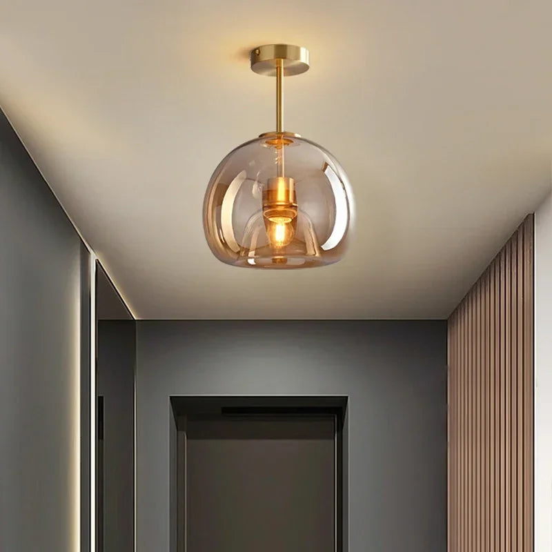 PureLicht - Minimalistische Glazen Plafondlamp voor Slaapkamer en Woonkamer