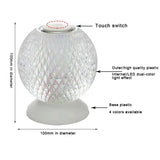 FlexiLuxe - Draadloze Kristallen Tafellamp met LED Verlichting, Luxe Decoratieve Lamp voor Woonkamer en Slaapkamer