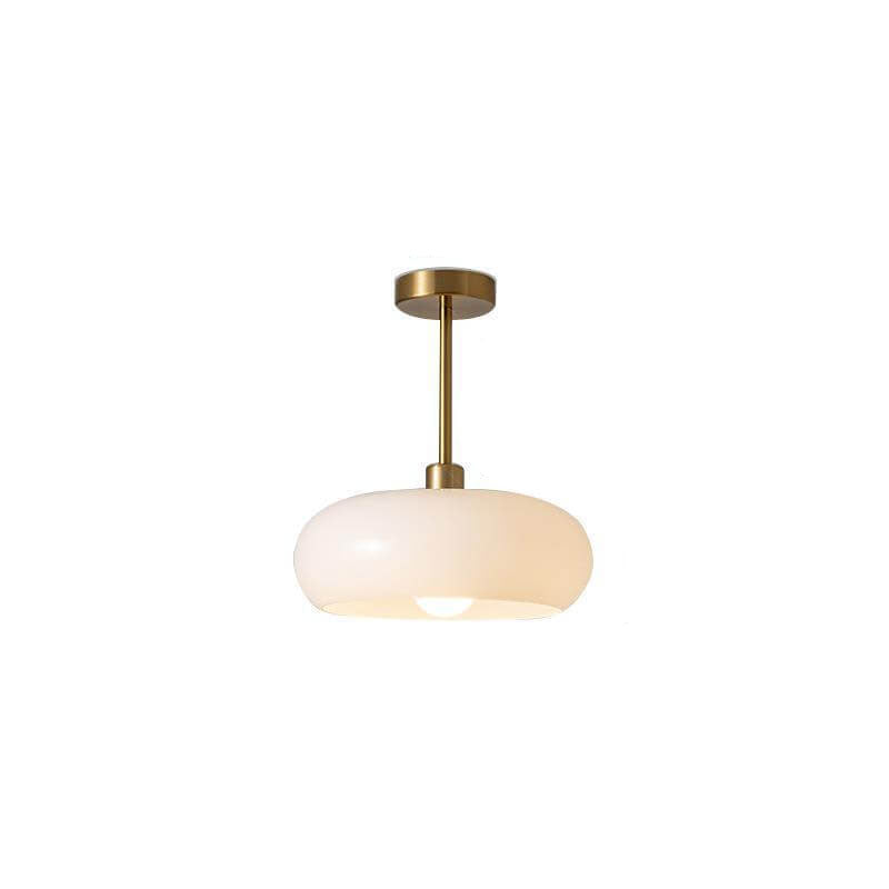 Retro Amber Ronde Glazen Plafondlamp