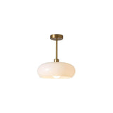 Retro Amber Ronde Glazen Plafondlamp