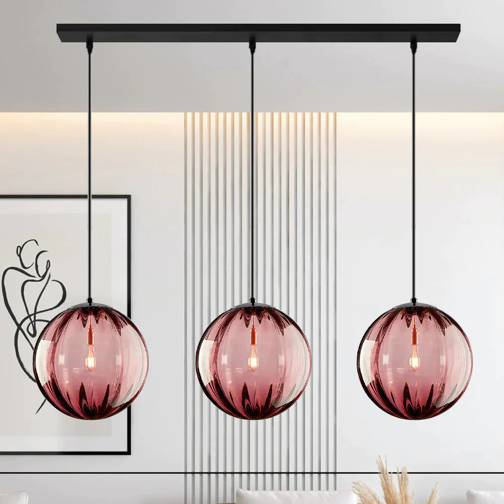 Nordic Minimalistische Moderne Waterpatroon Glazen Bol Hanglamp