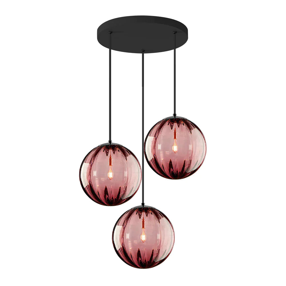 Nordic Minimalistische Moderne Waterpatroon Glazen Bol Hanglamp