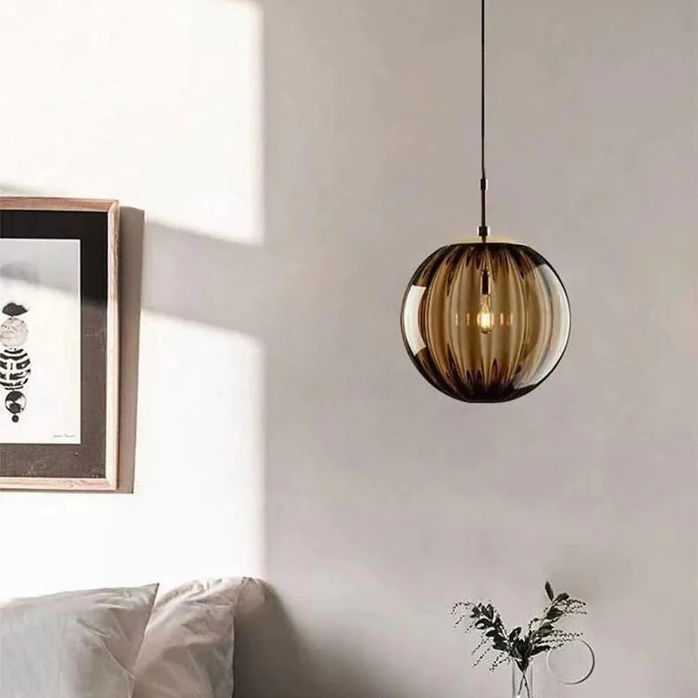 Nordic Minimalistische Moderne Waterpatroon Glazen Bol Hanglamp