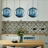 Nordic Minimalistische Moderne Waterpatroon Glazen Bol Hanglamp
