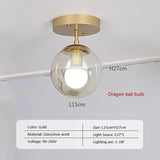 LuminousSphere - Moderne Glazen Bol Plafondlamp | Minimalistisch Design voor Woonkamer, Hal, en Gang
