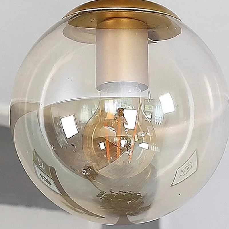 LuminousSphere - Moderne Glazen Bol Plafondlamp | Minimalistisch Design voor Woonkamer, Hal, en Gang