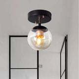 LuminousSphere - Moderne Glazen Bol Plafondlamp | Minimalistisch Design voor Woonkamer, Hal, en Gang