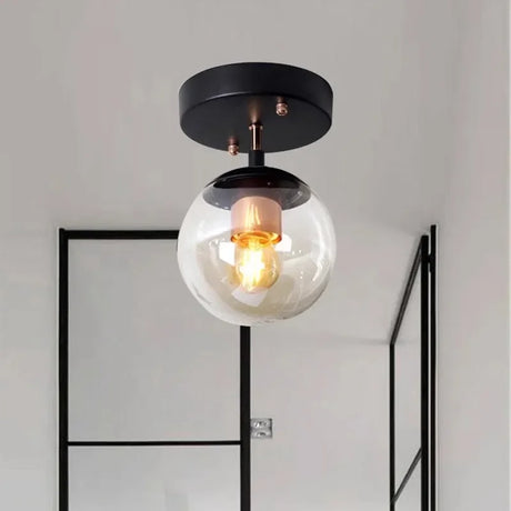 LuminousSphere - Moderne Glazen Bol Plafondlamp | Minimalistisch Design voor Woonkamer, Hal, en Gang