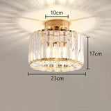 Luxe Kristallen Plafondlamp - Moderne Glans voor Woonkamer, Slaapkamer & Hal