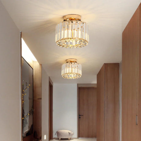 Luxe Kristallen Plafondlamp - Moderne Glans voor Woonkamer, Slaapkamer & Hal