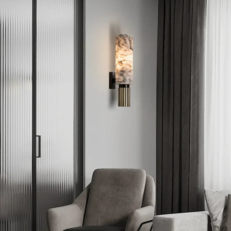 LuxeMarble - Marmer Wandlamp