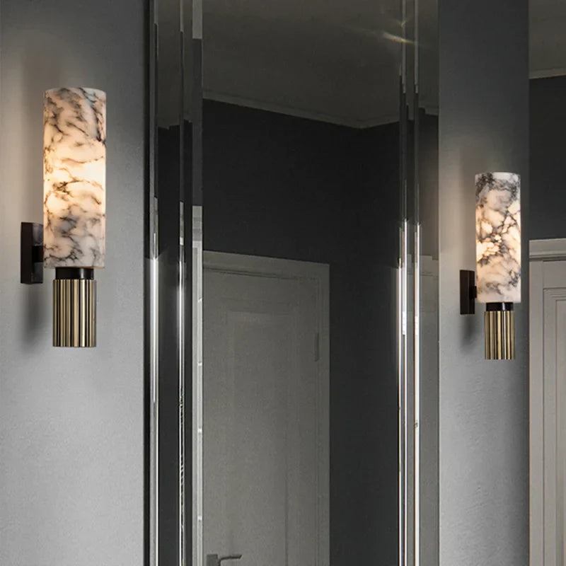 LuxeMarble - Marmer Wandlamp