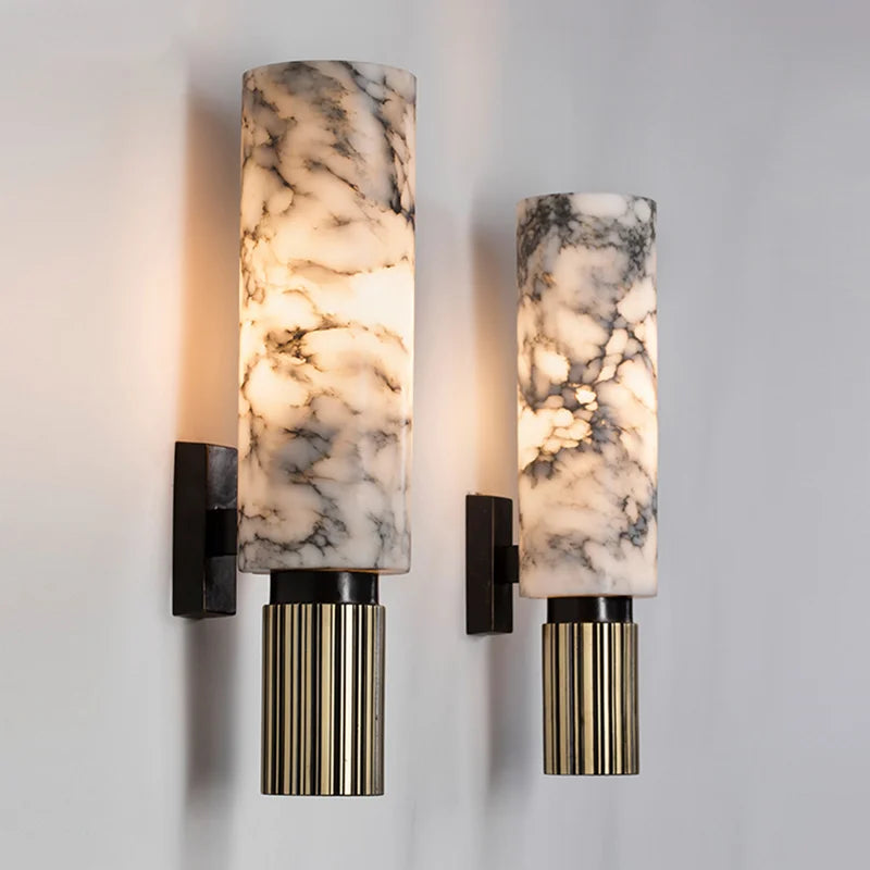 LuxeMarble - Marmer Wandlamp