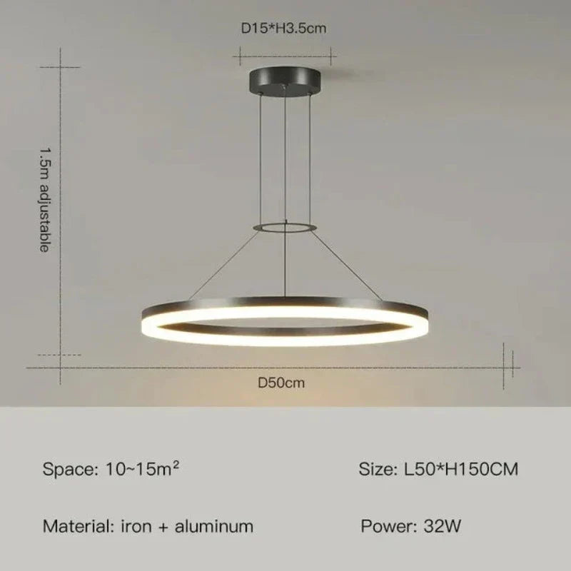 Moderne Hanglamp - Minimalistisch Design voor Woonkamer en Eetkamer