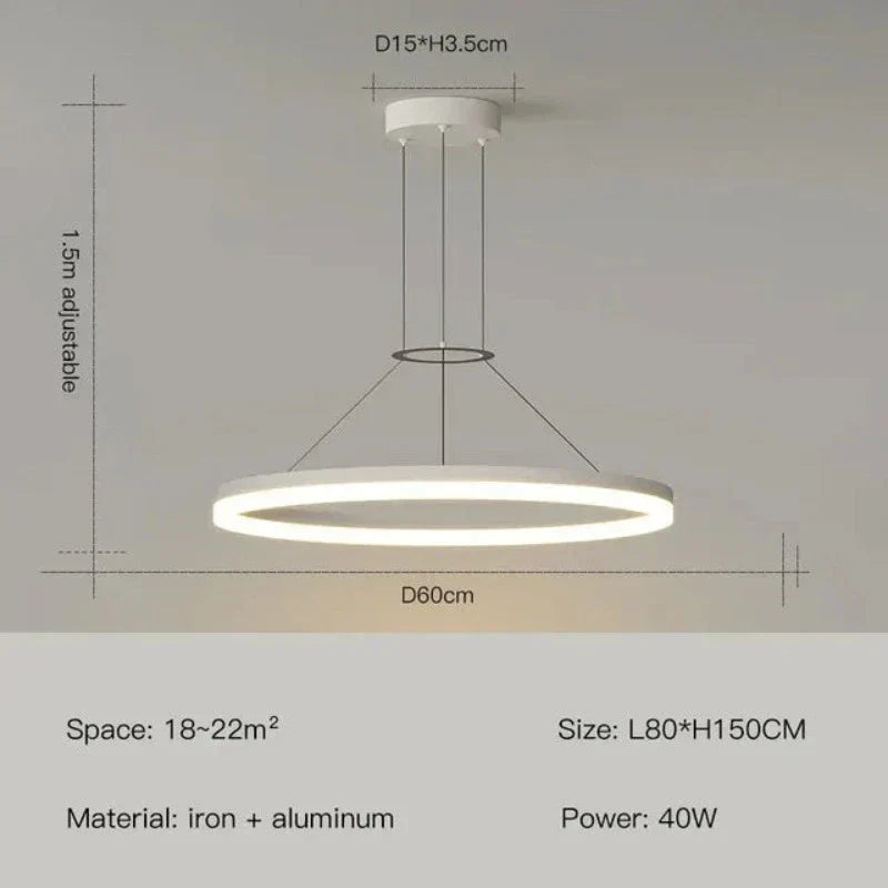 Moderne Hanglamp - Minimalistisch Design voor Woonkamer en Eetkamer