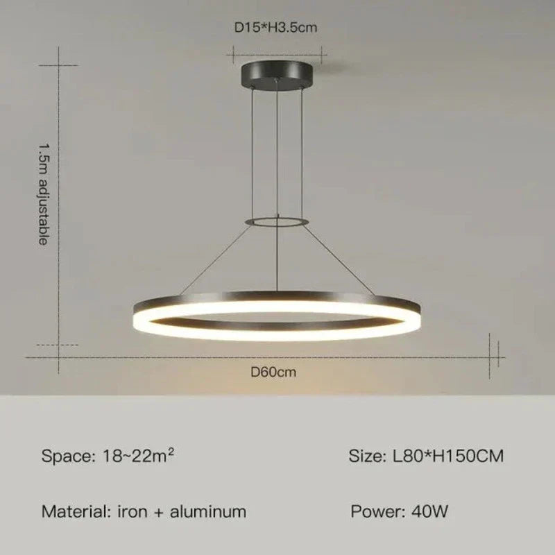 Moderne Hanglamp - Minimalistisch Design voor Woonkamer en Eetkamer