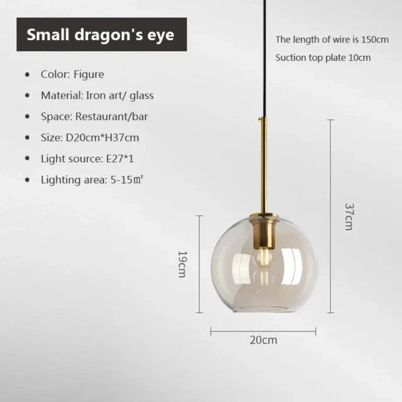 NordicGlas - Moderne Scandinavische Glazen Hanglamp voor Eetkamer en Woonkamer