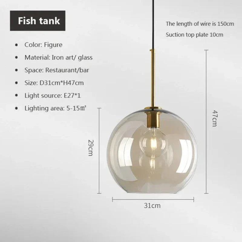 NordicGlas - Moderne Scandinavische Glazen Hanglamp voor Eetkamer en Woonkamer