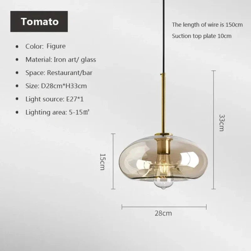 NordicGlas - Moderne Scandinavische Glazen Hanglamp voor Eetkamer en Woonkamer