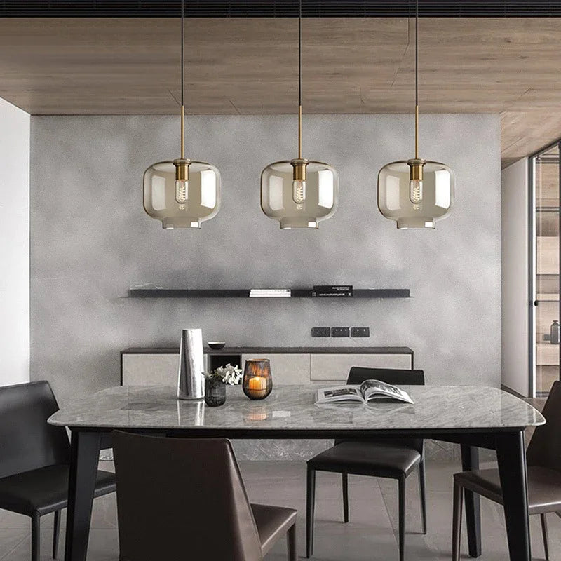NordicGlas - Moderne Scandinavische Glazen Hanglamp voor Eetkamer en Woonkamer