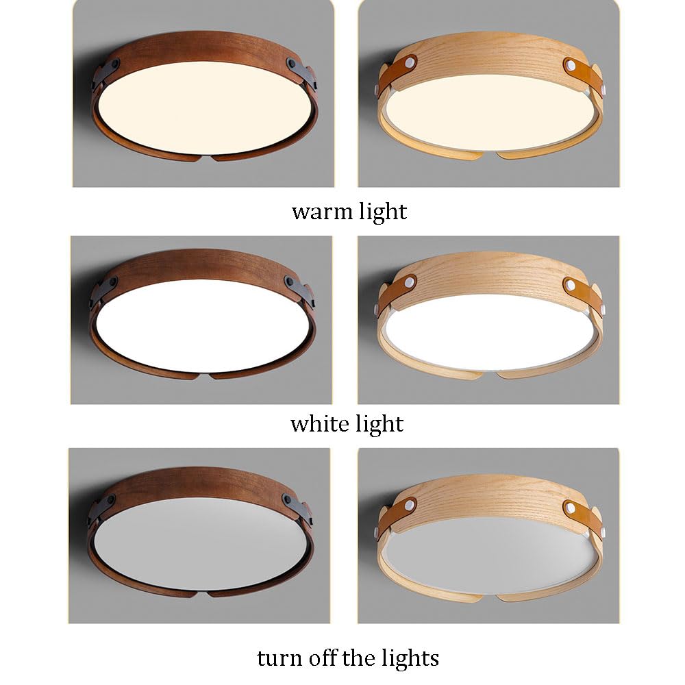 Mid-Century Houten Koepel Plafondlamp