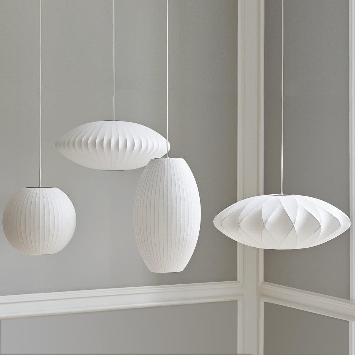 Minimalistische Witte Bubble Hangende Pendel Lamp