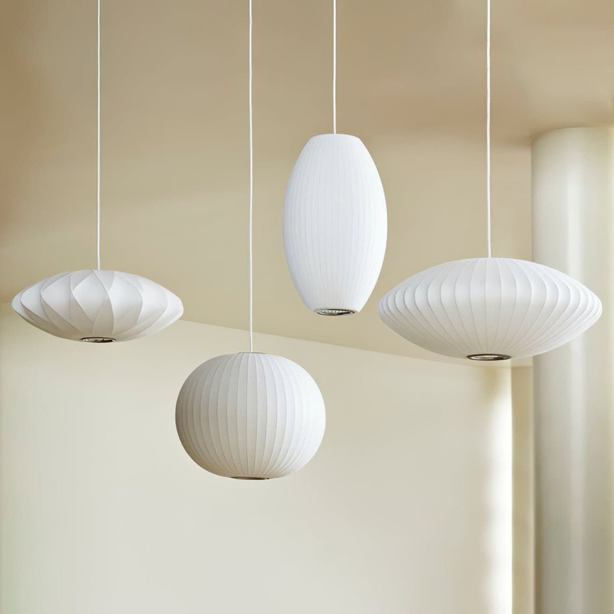 Minimalistische Witte Bubble Hangende Pendel Lamp