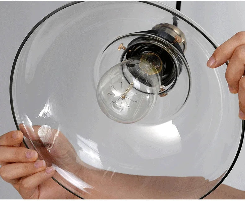 LichtAura - Scandinavische Hanglamp Glas | Klassiek Design voor Eetkamer en Woonkamer