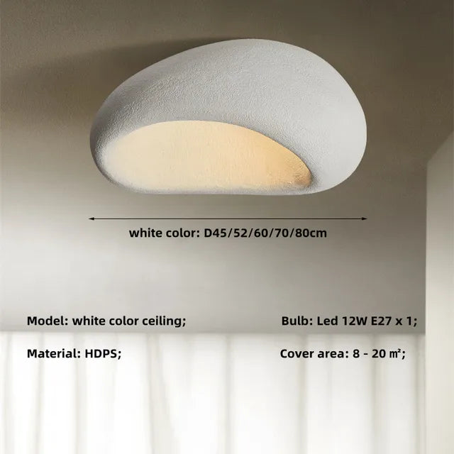 ZenLicht - Wabi Sabi Plafondlamp | Rustiek Design voor Sereen Interieur | Energiezuinige LED Verlichting