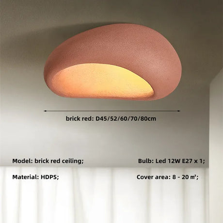 ZenLicht - Wabi Sabi Plafondlamp | Rustiek Design voor Sereen Interieur | Energiezuinige LED Verlichting