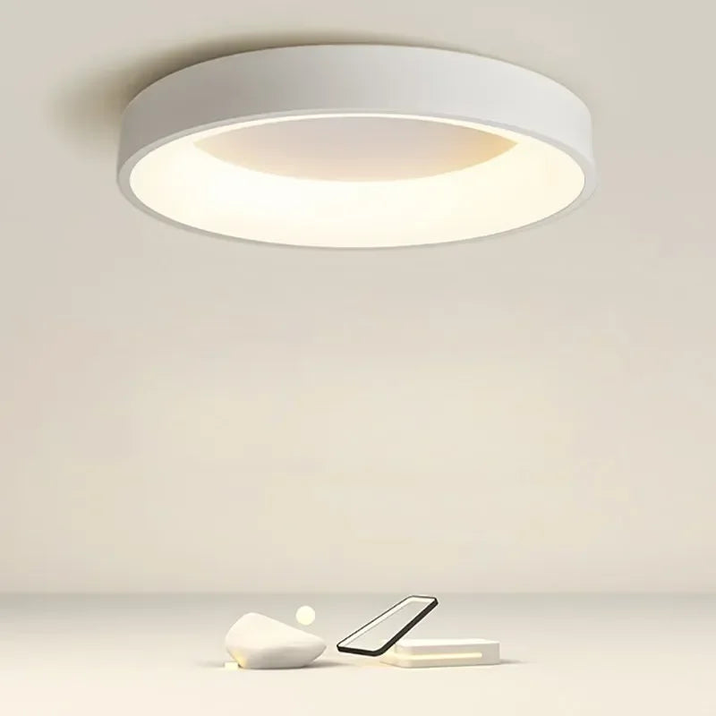AuroraGlans - Scandinavische Ronde LED Plafondlampen voor Woonkamer & Slaapkamer