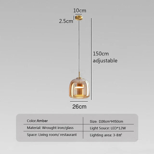Minimalistische Glazen Hanglamp - Elegante en Strakke Verlichting voor Elke Ruimte