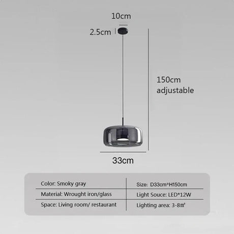 Minimalistische Glazen Hanglamp - Elegante en Strakke Verlichting voor Elke Ruimte