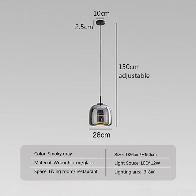 Minimalistische Glazen Hanglamp - Elegante en Strakke Verlichting voor Elke Ruimte