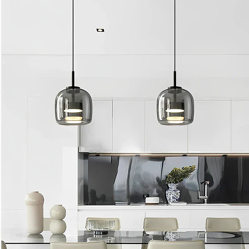 Minimalistische Glazen Hanglamp - Elegante en Strakke Verlichting voor Elke Ruimte