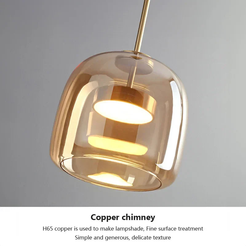 Minimalistische Glazen Hanglamp - Elegante en Strakke Verlichting voor Elke Ruimte