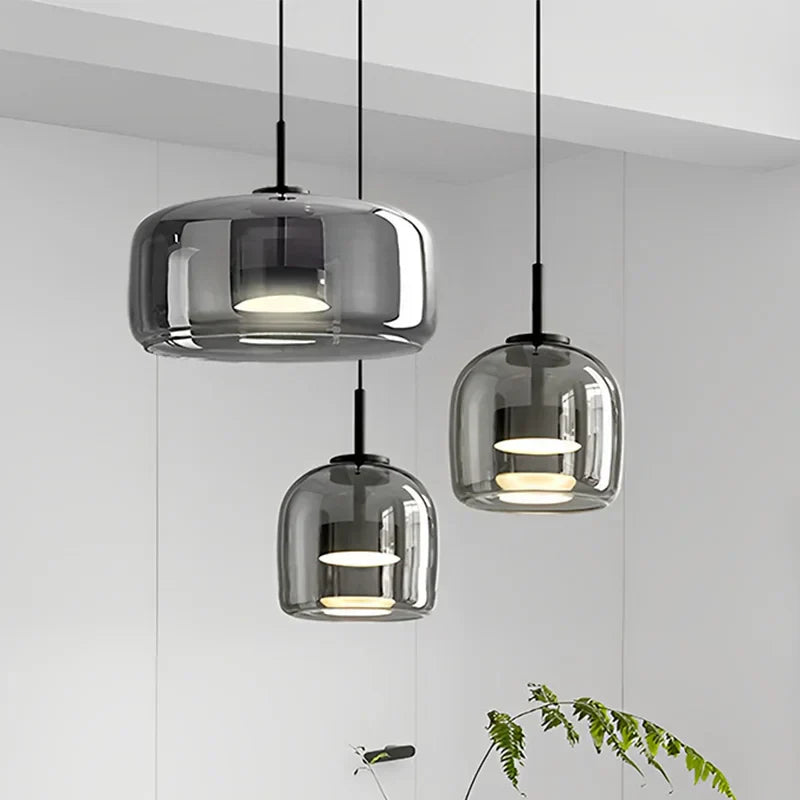 Minimalistische Glazen Hanglamp - Elegante en Strakke Verlichting voor Elke Ruimte