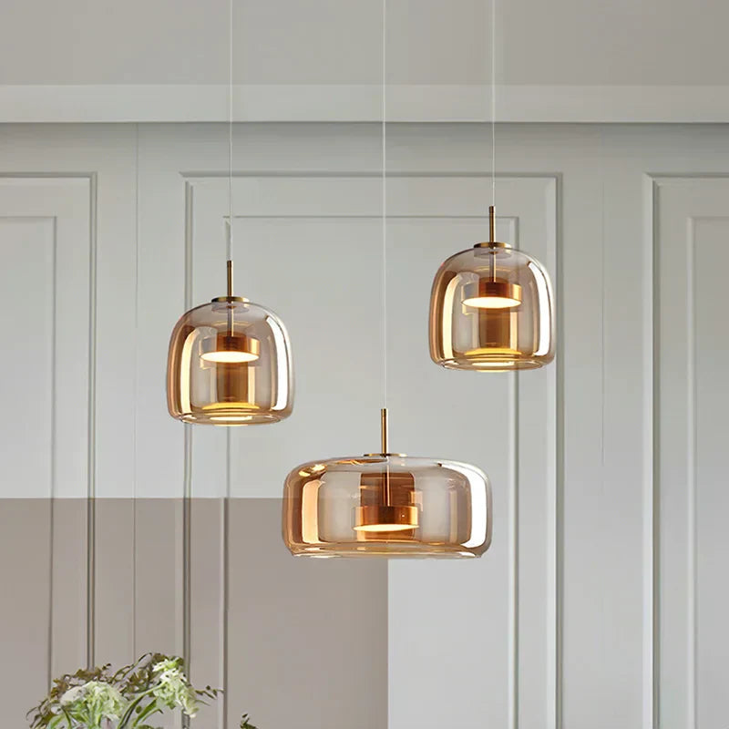 Minimalistische Glazen Hanglamp - Elegante en Strakke Verlichting voor Elke Ruimte