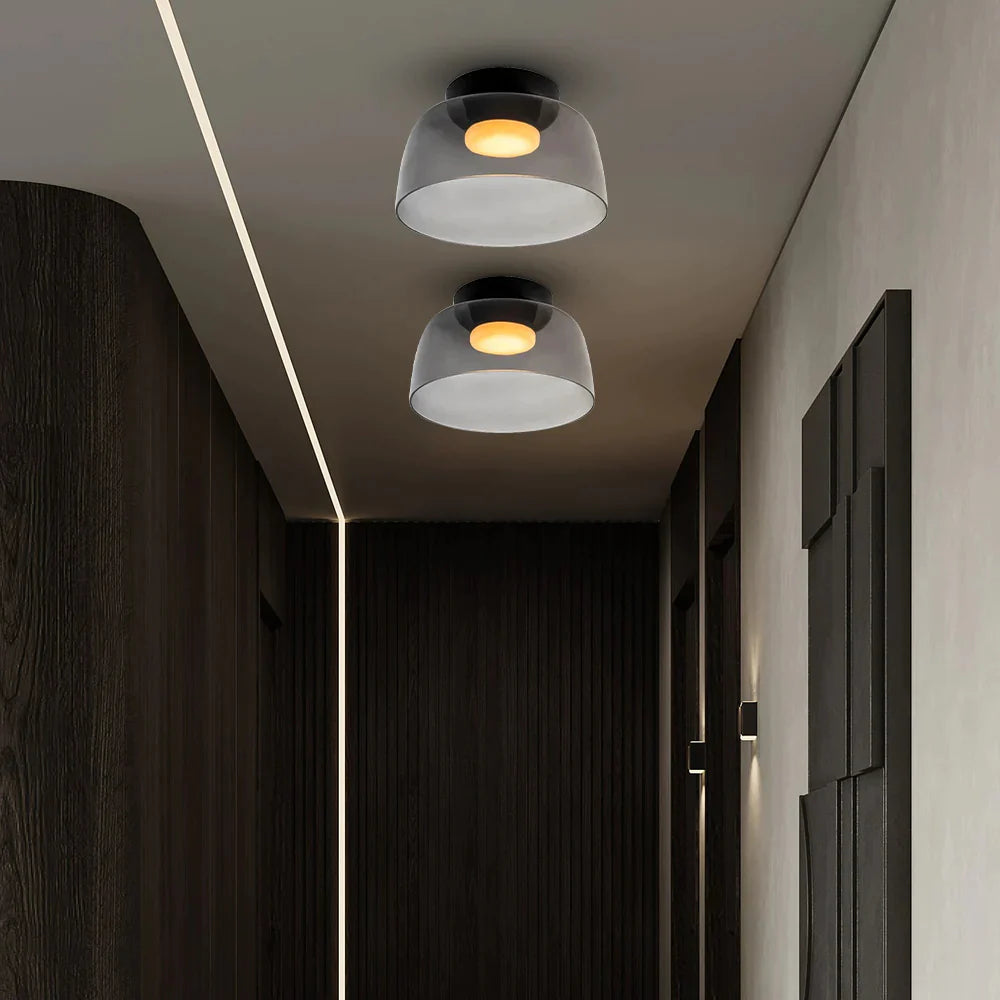 Nordic Designer Creatieve Persoonlijkheid Middeleeuwse Glazen Plafondlamp