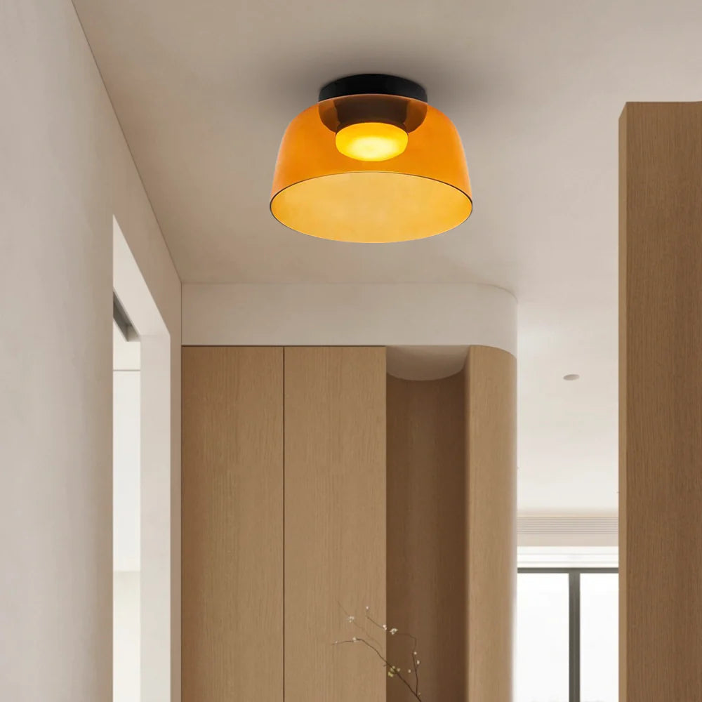 Nordic Designer Creatieve Persoonlijkheid Middeleeuwse Glazen Plafondlamp