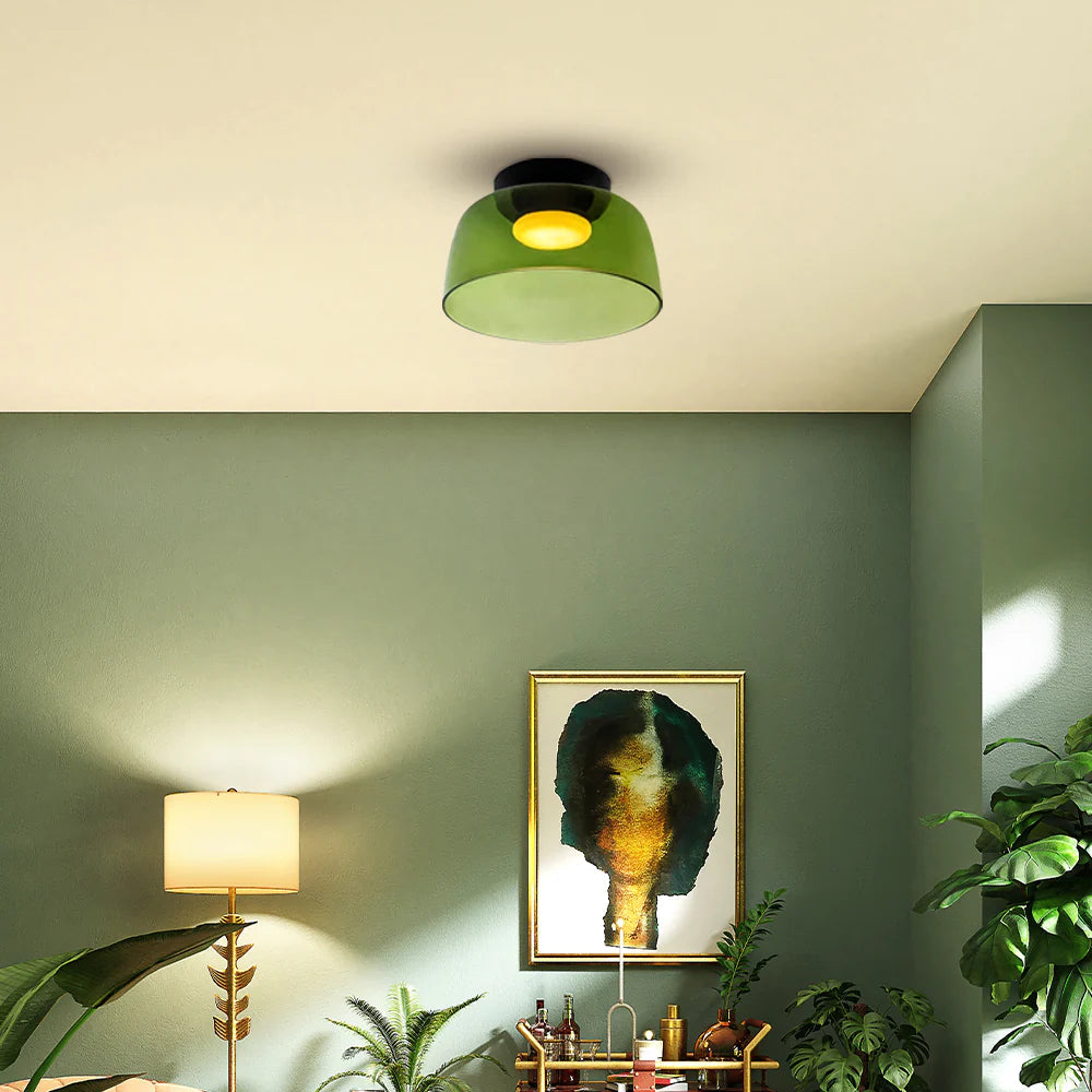 Nordic Designer Creatieve Persoonlijkheid Middeleeuwse Glazen Plafondlamp